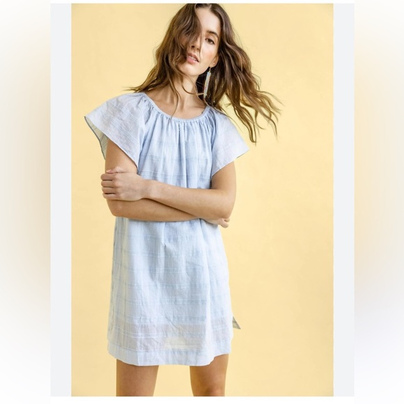 NWT Lilla P Flutter Sleeve Raglan Dress Sz M - Picture 1 of 8